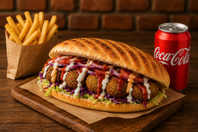 CRISPY PANINO FALAFEL MENU
